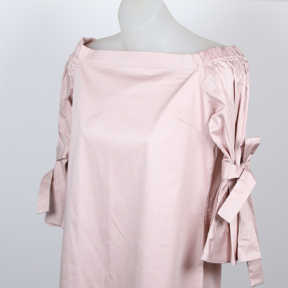 Mauve Off the Shoulder Dress